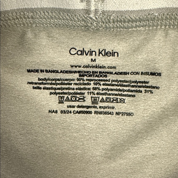 New Calvin Klein Boxer Briefs / Low Rise Trunk. Grays and Navy. Microfiber - Picture 5 of 6